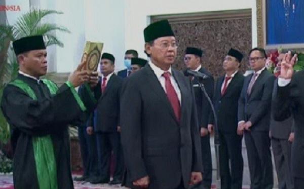 Djan Faridz Wantimpres Djan Faridz dilantik sebagai Wantimpres, Rabu (17/7/2023). (Foto: YouTube Setpres)