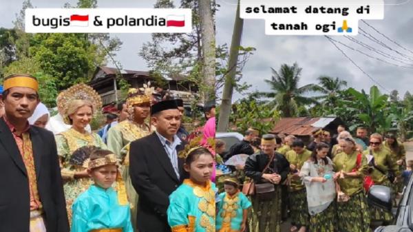 Pernikahan Viral Pria Sinjai dan Gadis Polandia 2 Pernikahan Viral Pria Sinjai dan Gadis Polandia (Foto: TikTok/andyypradana)