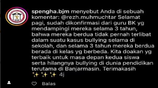 Sekolah Lama Siswa SMA di Banjarmasin Tikam Teman Sekolah Lama Siswa SMA di Banjarmasin Tikam Teman Kelas Ungkap Fakta Mengejutkan (Foto: Tangkapan Layar)