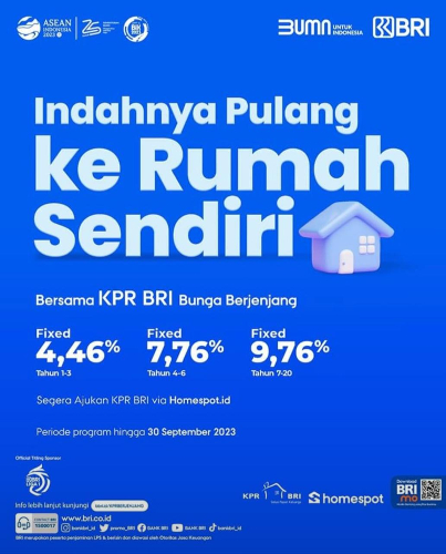 promo KPR BRI Promo KPR BRI. (Foto: dok BRI)
