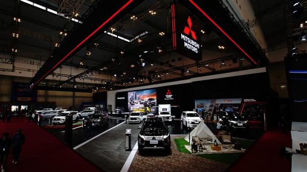 Mitsubishi GIIAS Booth Mitsubishi Motor di ajang GIIAS 2023. (Foto: dok. Mitsubishi Motor)