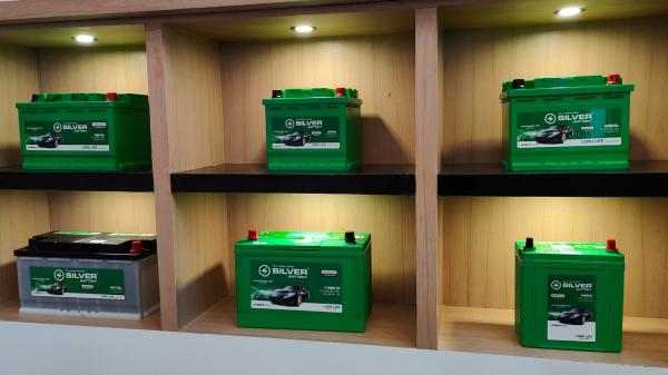 Silver Battery 4