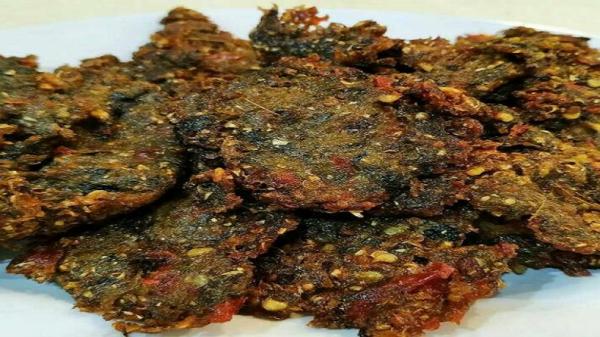 DENJAPI KHAS CIMAHI Dendeng jantung pisang (denjapi) makanan khas Cimahi. (FOTO: istimewa)