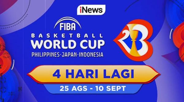 FIBA World Cup 2023: Kejuaraan Bola Basket Paling Bergengsi Segera Meriahkan Indonesia 4 Hari Lagi, LIVE di iNews, Home of Basketball