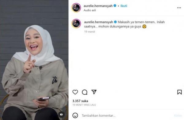 Video klarifikasi Aurel di Instagram. (Foto: dok Instagram @aurelie.hermansyah)