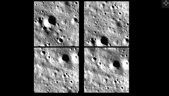 Permukaan Bulan (Foto: ISRO) Foto diambil Chandrayaan-3