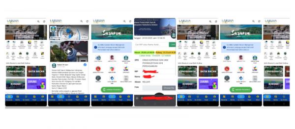 Aplikasi e-Smart Labuha (Foto: Dok SS Aplikasi e-Smart Labuha)
