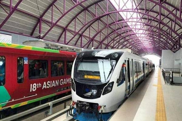 Inovasi Sumsel - IA LRT Palembang Uji Coba Waktu Tempuh 47 Menit, pada 22-23 September 2019 (Foto: Kontributor iNews Media Group)