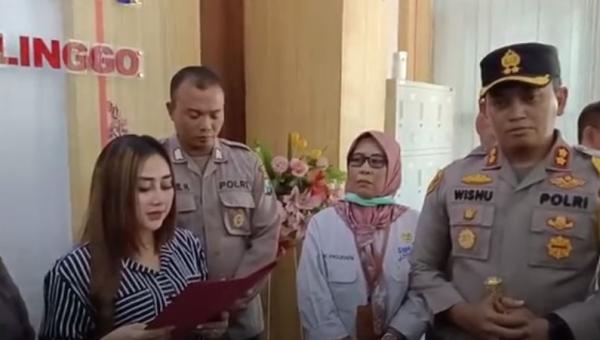 Seleb TikTok Luluk Nuril dan suami Bripka M Nuril. 