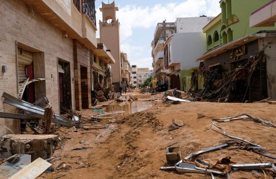 Banjir Bandang Libya2 5 Reu Libya diterjang banjir bandang dahsyat (Foto: Reuters)