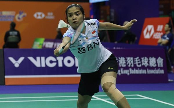 Tunggal putri Indonesia, Gregoria Mariska Tunjung tendang wakil India, Ashmita Chaliha, di babak 32 Besar (Foto: PBSI)