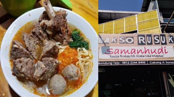 BASO RUSUK SAMANHUDI Bakso Rusuk Samanhudi Bandung. (FOTO: istimewa)