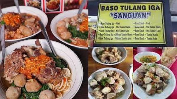 BASO TULANG IGA SANGUAN Baso Tulang Iga Sanguan, Jalan Pungkur, Bandung. (FOTO: istimewa)