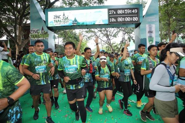 Peserta Zinc Trail Run Peserta Zinc Trail Run sangat antusias mengikuti event ini. (Foto: dok Zinc)