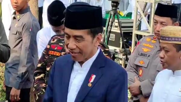 Jokowi soal dukungan ke Gibran Gibran Jadi Bakal Cawapres Prabowo, Jokowi: Mendukung dan Merestui (Foto: iNews/Nur Syafei)