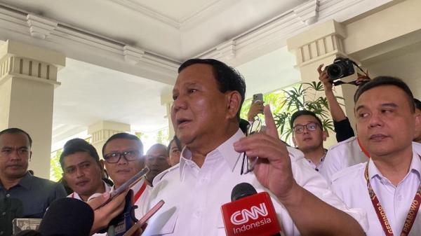 Prabowo Rapimnas Gerindra Prabowo Subianto menghadiri Rapimnas Gerindra di The Dharmawangsa, Jakarta. Gibran bakal hadir. (Foto: Riana Rizkia)