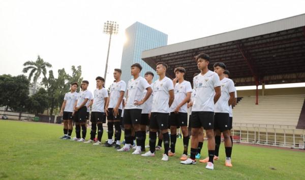 Para pemain Timnas Indonesia U-17 fokus meningkatkan performa jelang Piala Dunia U-17 2023. (Foto: PSSI)
