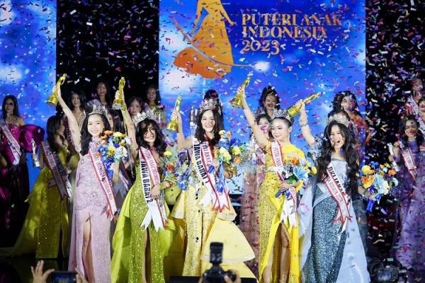 pemenang Puteri Anak Indonesia Para pemenang Puteri Anak Indonesia. (Foto: Ist)