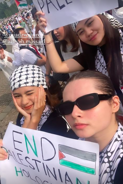 Screen Shot 2023 11 05 At 12 45 02 Artis ikut aksi bela Palestina. (foto: instagram)