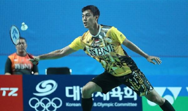 Tunggal putra Indonesia, Shesar Hiren Rhustavito lolos ke 16 Besar Korea Masters 2023 (Foto: PBSI)