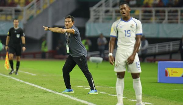 Bima Sakti Bima Sakti mengungkapkan suasana mengerikan ruang ganti Indonesia vs Panama di babak pertama (Foto: LOC WCU17/FAL)