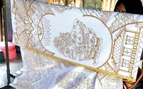 batik bangsawan Aktivitas pembatik di galeri Batik Bangsawan. (IG @kholis bangsawan).