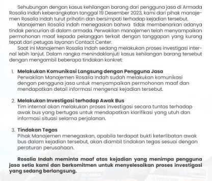 Rosalia Indah Minta Maaf