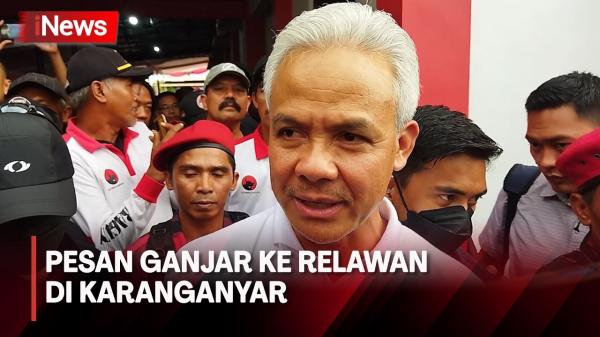 Sambangi Karanganyar, Ganjar Pranowo Ingatkan Relawan Kawal Suara di TPS