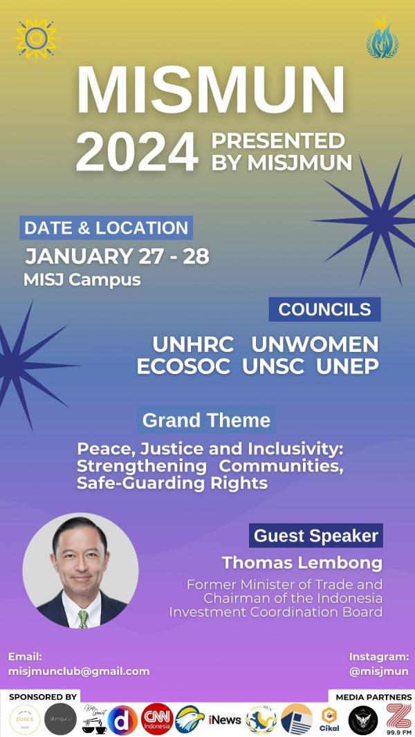 Mentari Intercultural School Jakarta Mentari Intercultural School Jakarta menggelar konferensi Model United Nations (MUN) sebagai bagian dari pembelajaran keterampilan diplomasi dan literasi di kalangan pemuda Indonesia, selama dua hari, Sabtu-Minggu (27-28/1/2024).