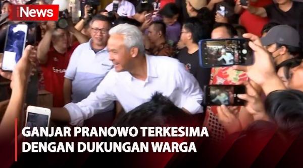 Ganjar Pranowo Terkesima dengan Dukungan Warga saat Kunjungi Pasar Tomohon