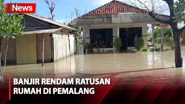 Ratusan Rumah Warga di Pemalang Terendam Banjir akibat Luapan Sungai Comal