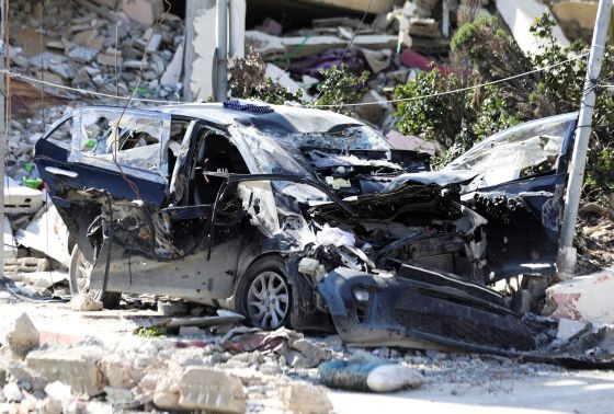 Hind Rajab3 Prcs Reu Mobil dinaiki Hind Rajab dan keluarganya hancur dan dipenuhi lubang bekas peluru (Foto: Reuters)