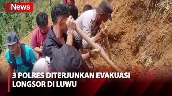 Kapolda Sulsel Terjunkan 3 Polres Terdekat Bantu Evakuasi Longsor Luwu