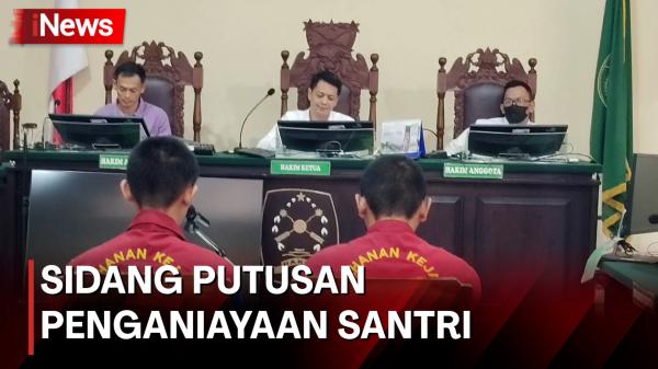 Pelaku Penganiayaan Santri di Kediri Divonis 6,5 Tahun Penjara