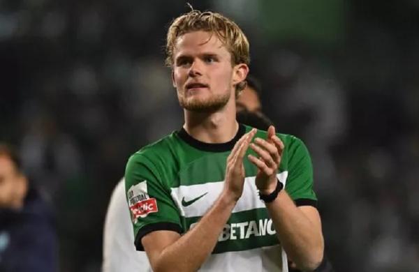 Morten Hjulmand Gelandang Sporting Lisbon, Morten Hjulmand. (Foto: Daily Express)