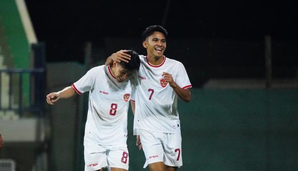 Witan Sulaeman Marselino Ferdinan Timnas Indonesia Komentar Shin Tae-yong usai Timnas Indonesia U-23 menang tipis atas Uni Emirat Arab (UEA) (Foto: PSSI)
