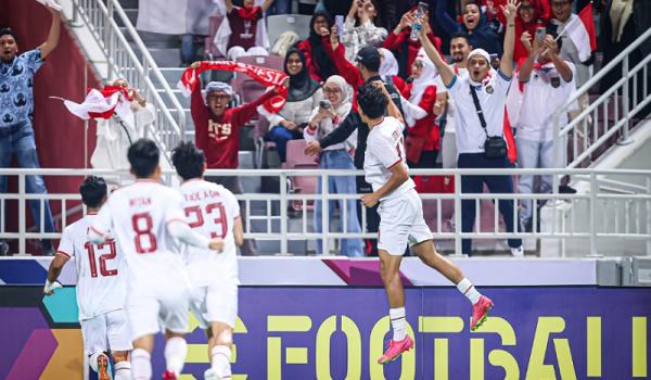 Timnas Indonesia mengalahkan Korea Selatan 11-10 via penalti pada perempat final Piala Asia U-23 2024 di Abdullah bin Khalifa Stadium, Jumat (26/4/2024) dini hari WIB (Foto: AFC)