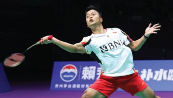 Anthony Sinisuka Ginting Tunggal putra Indonesia, Anthony Sinisuka Ginting menang comeback atas wakil Korea Selatan Jeon Hyeok Jin 14-21, 21-16, dan 21-16 pada perempat final Thomas Cup (Foto: PBSI)