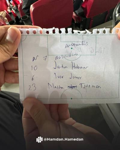 Catatan nama yang mendapat pujian Roberto Mancini. Catatan nama yang mendapat pujian Roberto Mancini. (Foto: Instagram @hamdan.hamedan)