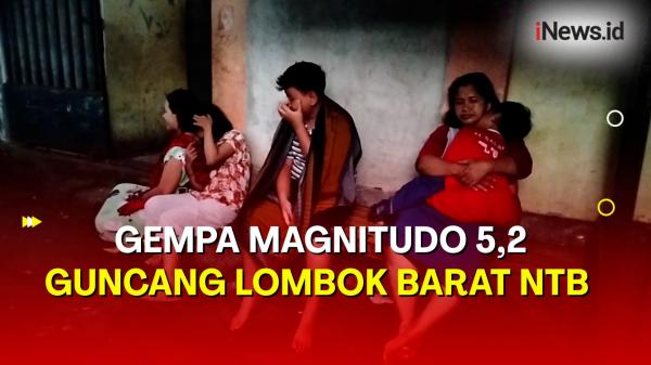Gempa Magnitudo 5,2 Guncang Lombok Barat NTB, Tak Berpotensi Tsunami
