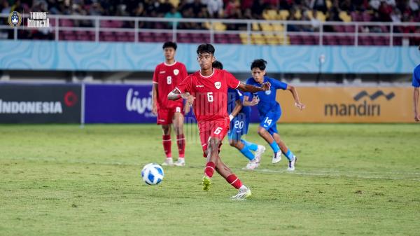 Timnas Indonesia U-16 menang telak atas 3-0 Singapura di Piala AFF U-16 2024. Indonesia tampil sangat dominan. (foto: Timnas Indonesia)