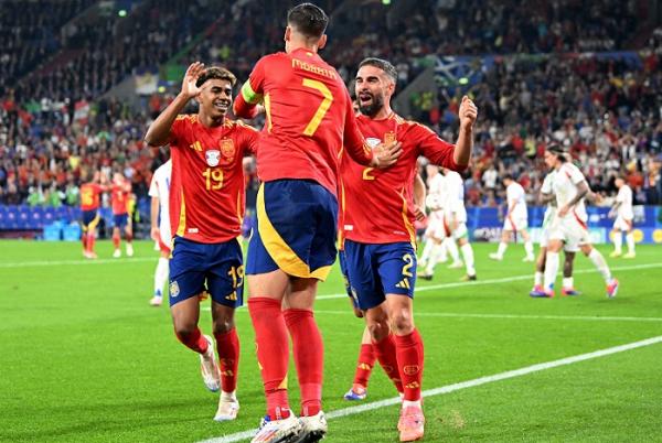 Timnas Spanyol lolos ke 16 Besar Euro 2024. (Foto: REUTERS)
