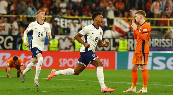 Inggris menang dramatis 2-1 atas Belanda pada semifinal Euro 2024 di Signal Iduna Park, Kamis (11/7/2024) dini hari WIB. (Foto: REUTERS)