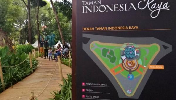 Denah Taman Indonesia Kaya Denah Taman Indonesia Kaya. (Foto: Antara).