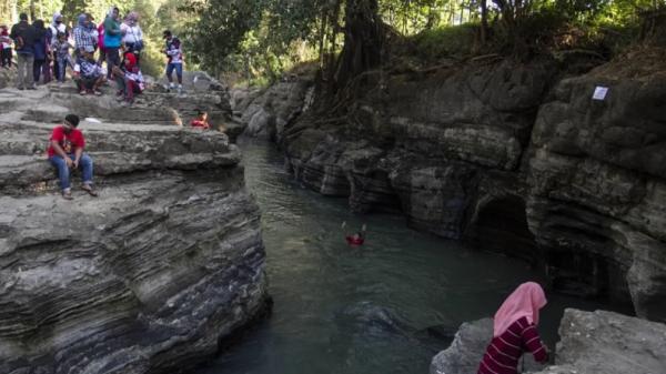 Wisata Yogya Batu Kapal merupakan salah satu destinasi wisata yang populer di Yogyakarta, tepatnya di kawasan Bantul. (Foto: Antara).