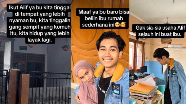 Alif bahagiakan ibunya Alif bahagiakan ibunya