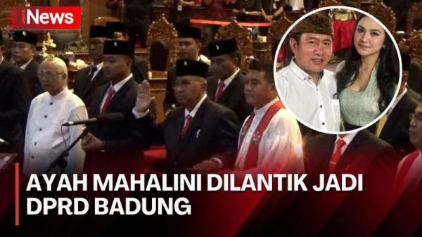 Tak Didampingi Keluarga, Ayah Mahalini Resmi Dilantik Menjadi Anggota DPRD Badung Bali