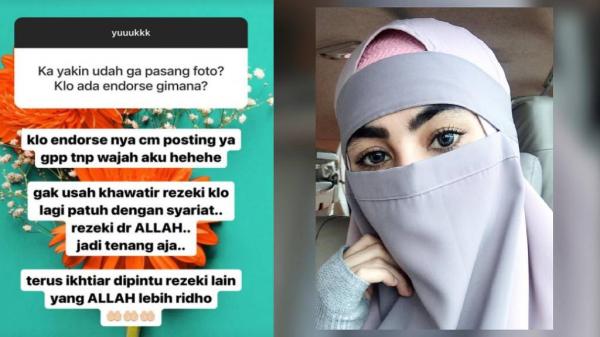 Kartika Putri bercadar Kartika Putri bercadar