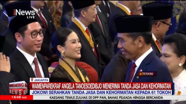 Angela Tanoesoedibjo di Istana Negara Angela Tanoesoedibjo di Istana Negara