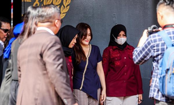 Jessica Wongso 6 Jessica Wongso menerima pembebasan bersyarat (Foto: Aldi Chandra)